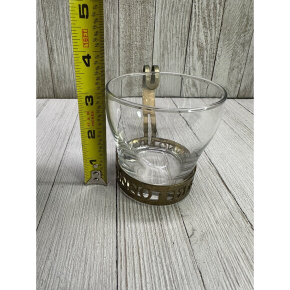 Vintage Disaronno Liquor Cocktail Libbey Glass Cups Metal Handle - Set Of 2 - Picture 6 of 7